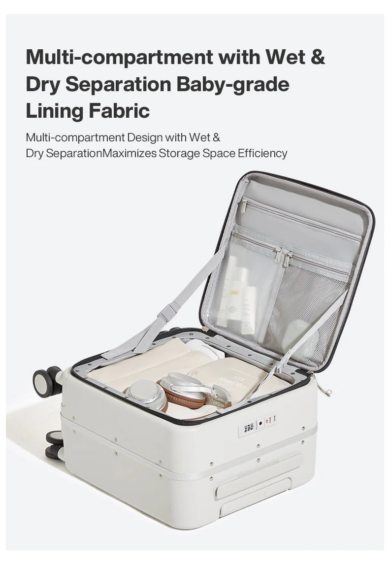 Mixi 14 Inch Underseat PC Hard Shell Suitcase Top Opening Aluminum Frame Travel Suitcases with Wheels Carry On Luggage Whispering Desires Shoppe