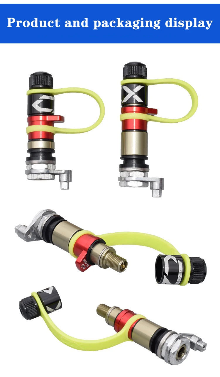 Off-Road Quick-Release Tire Valves – 64 or 73.5 mm