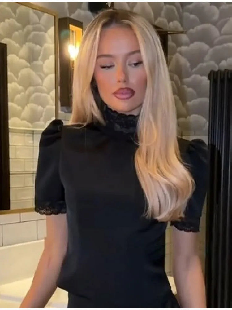 Satin-Look Top & Shorts Outfit Options
