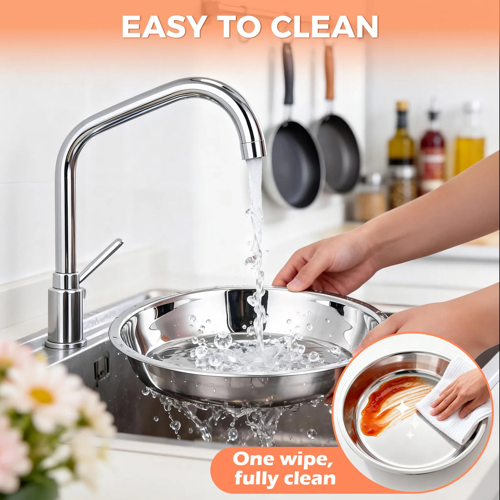 Round Stainless Steel Chafing Dishes — Assorted Packs