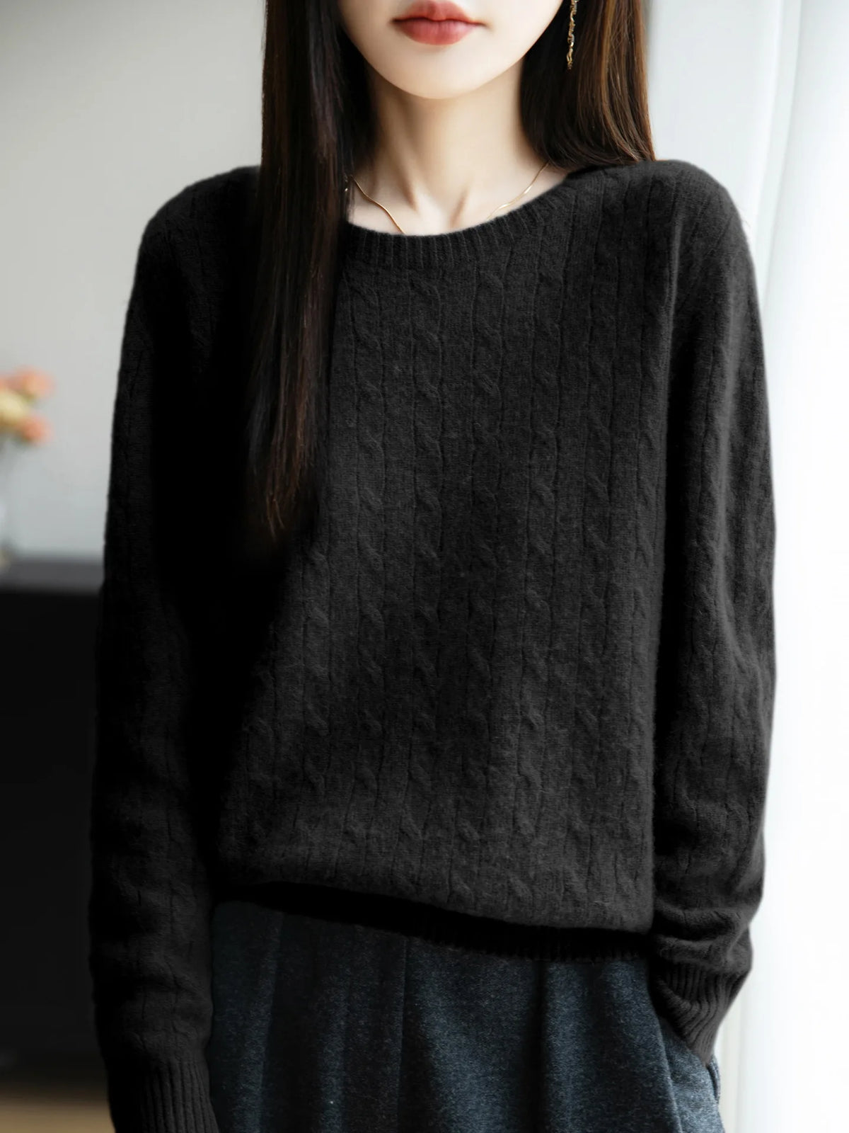 Women Sweater Loose Fashion Long Sleeve Pullovers Autumn Winter Warm Solid Bottoming Shirt Korean Fashion Knitted Jumpers Whispering Desires Shoppe