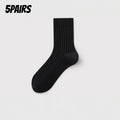 Men's Mid-Calf Casual Socks – 5 Pairs