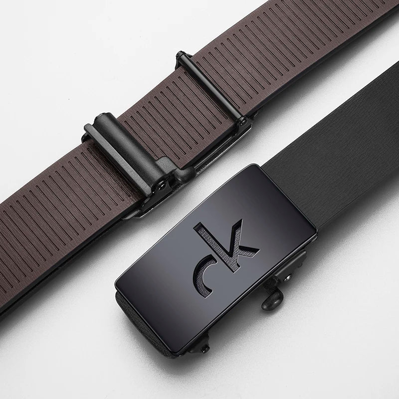 Men's Casual PU Belt with Automatic Buckle