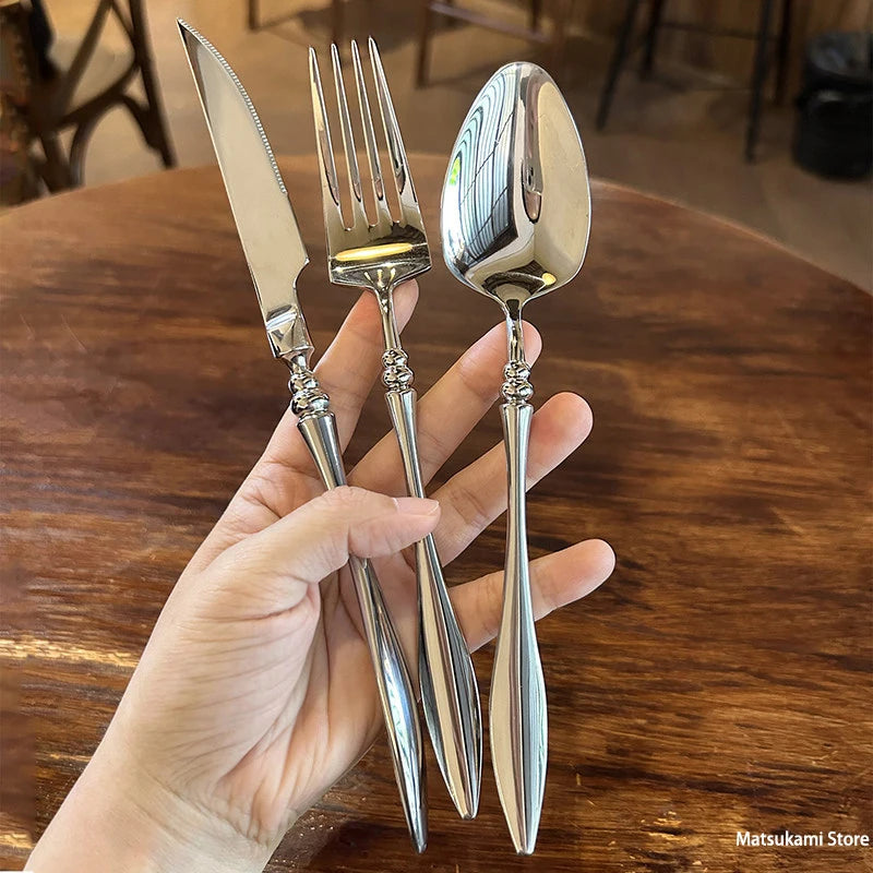 Stainless Steel Cutlery Set — 6 Pieces