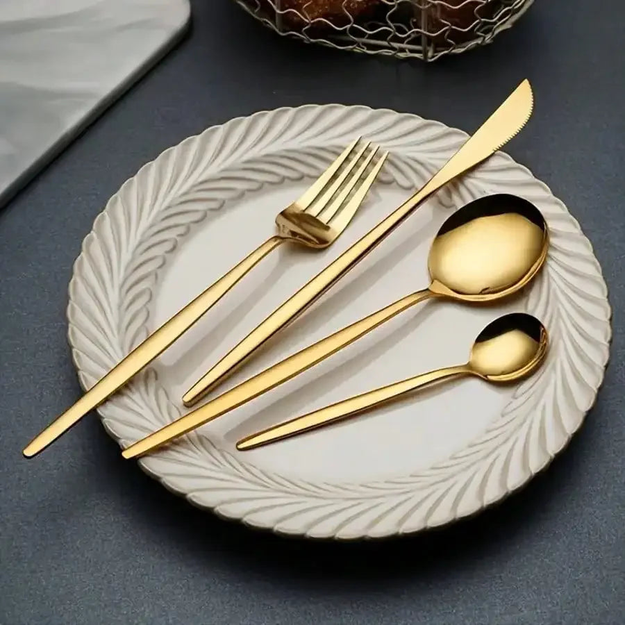 Stainless Steel Flatware — 60 Pieces