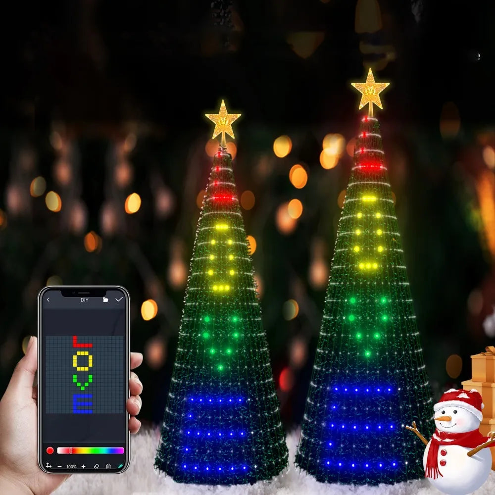 400-LED RGBIC Christmas Tree Light Strings