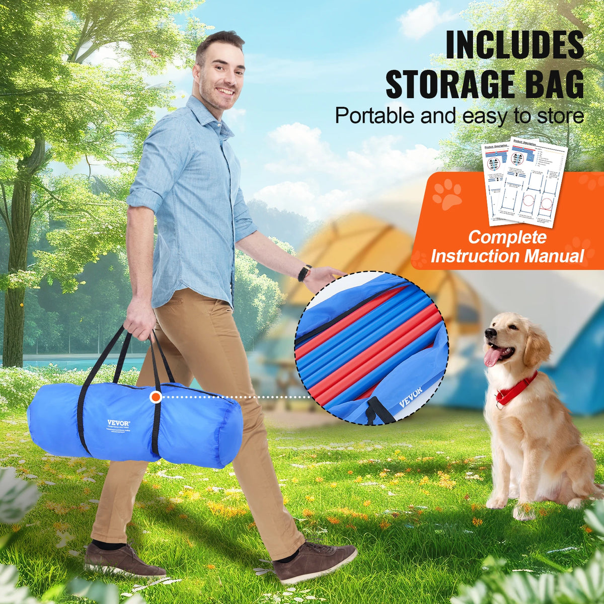 SucceBuy Four-Piece Dog Agility Training Set
