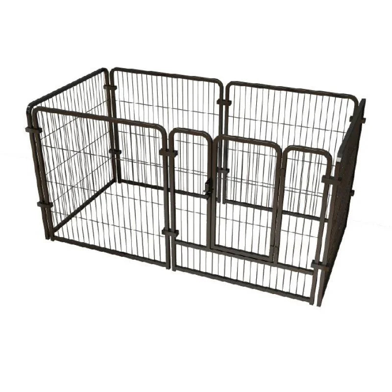 60x60cm/70x80cm 6 Panels Dog Fence Playpen Foldable Puppy Exercise Kennel Teddy Animal Escape Barrier Heavy Duty Cage for Dog Cat Rabbit Pet Whispering Desires Shoppe