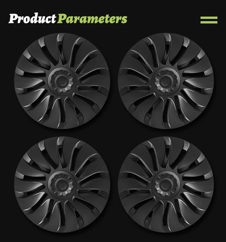 MOTENIO 19-Inch Wheel Covers for Model Y – Set of 4