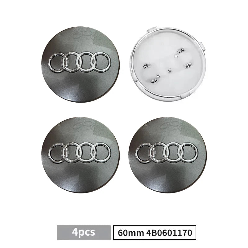 Wheel Center Caps – Set of 4, 60–69 mm Options