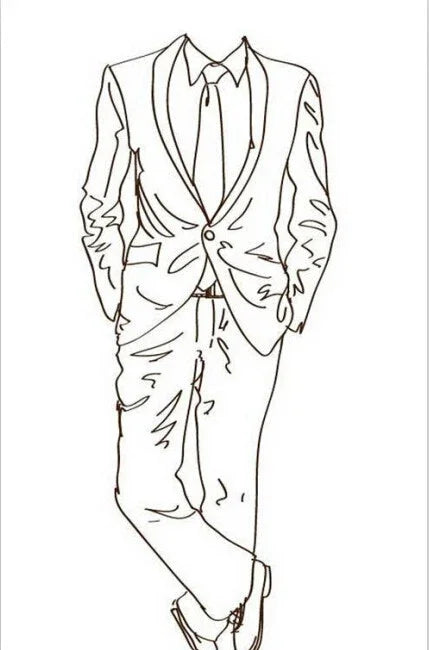 Men's Black Velvet-Look Three-Piece Suit