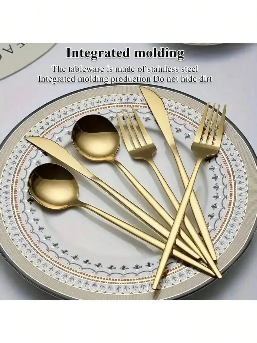 Stainless Steel Flatware — 60 Pieces