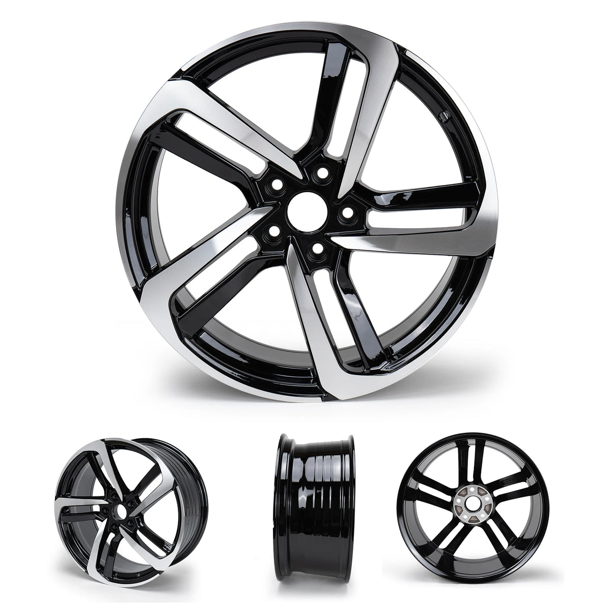 19×8.5 Aftermarket Alloy Wheel for Honda Accord – Black Machined