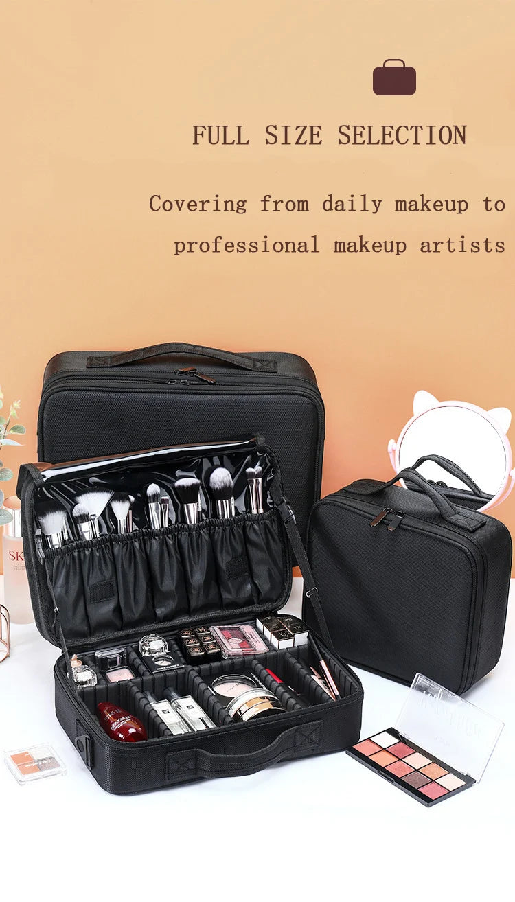 Oxford Fabric Cosmetic Organizer Case – 3 Sizes