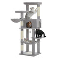 Large Cat Tree for Indoor Cats Multi-Level Cat Tower with Scratching Posts Soft Hammock Large Cat Condo Cat Accessories Cat Toys Whispering Desires Shoppe