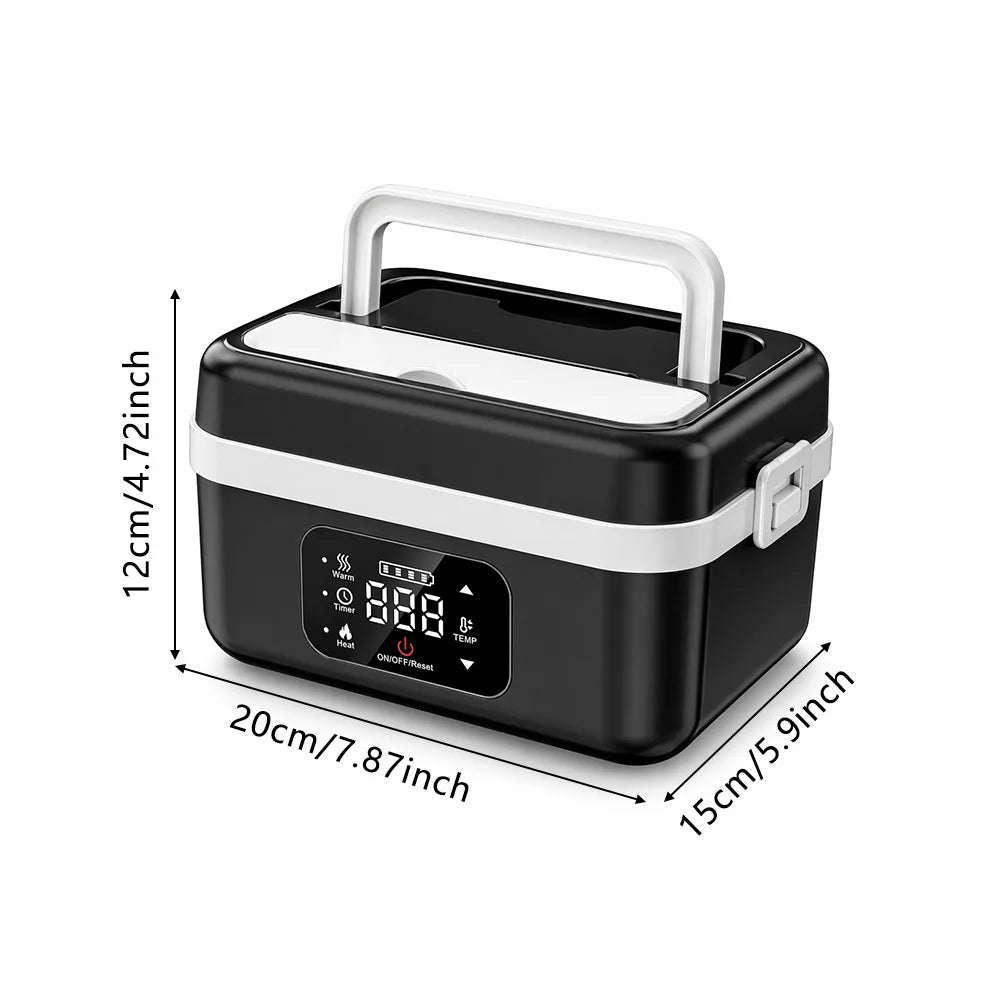 Cordless Rechargeable Heated Lunch Box – 1L, 60W
