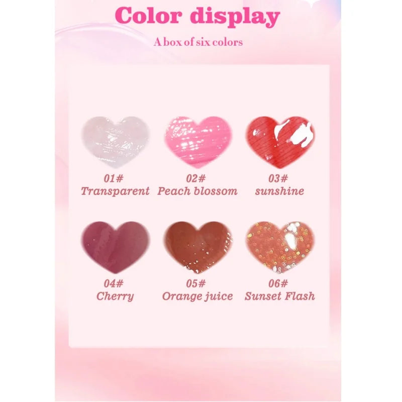 Mirror-Shine Lip Gloss – 6-Piece Set