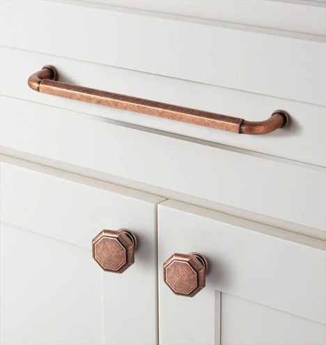 Antique Brass Zinc-Alloy Cabinet Handles – 128 mm Centers