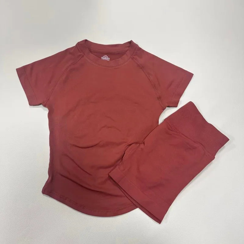Women's Workout Crop Tops and Shorts — Top or Set Options