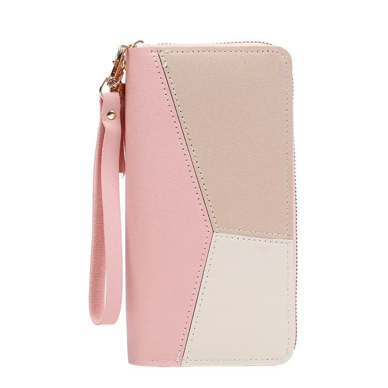 Women's Long Zipper PU Wallet