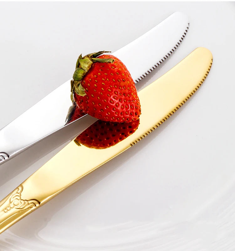 Vintage-Style Stainless Steel Flatware — Assorted Sets