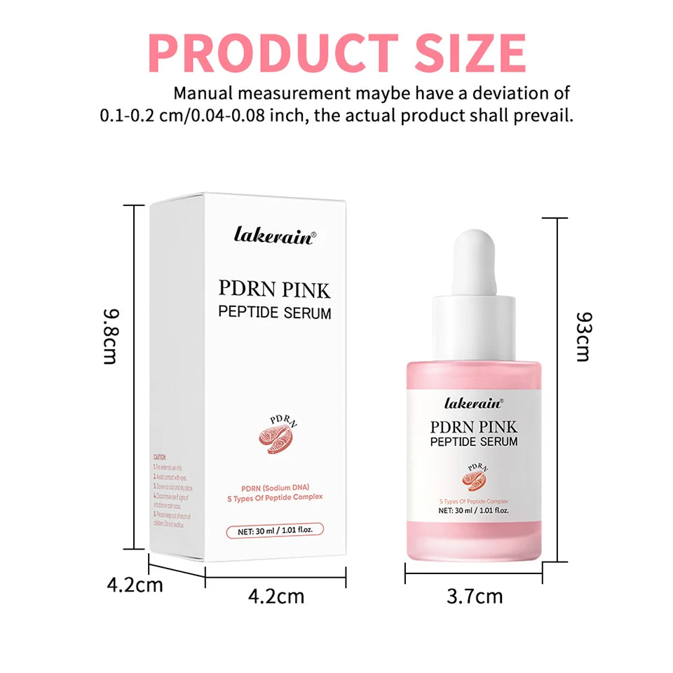 2Pcs Korean Glass Glow Skin Set, Salmon DNA PDRN Pink Peptide Serum With Niacinamide Milky Toner, Hydrating Soothing Firming Kit Dsers