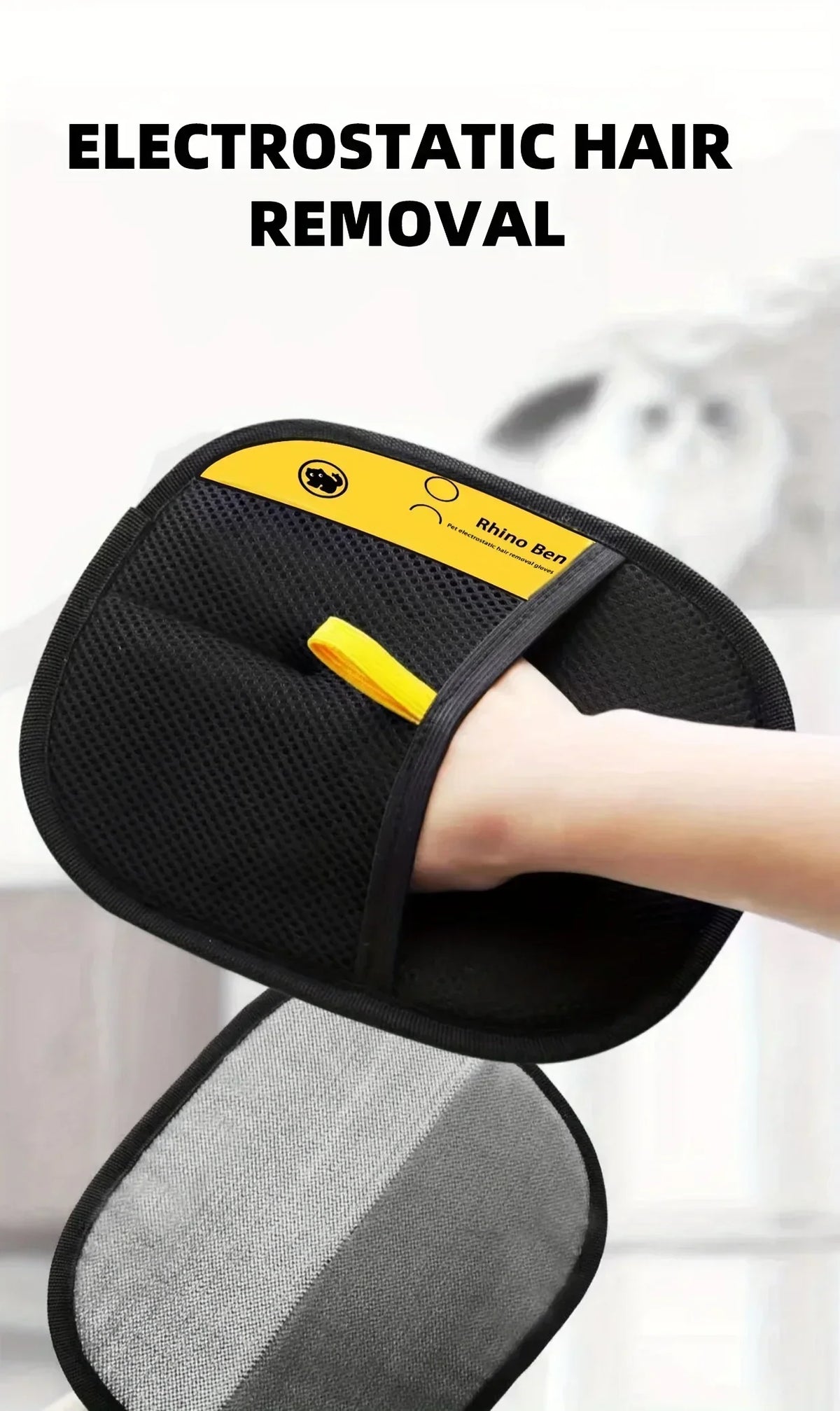 2‑Pack Pet Hair Removal Grooming Gloves, Double‑Sided Gentle Shedding Brush Gloves for Cats & Dogs, Pet Fur Remover Massage Grooming Tool Whispering Desires Shoppe