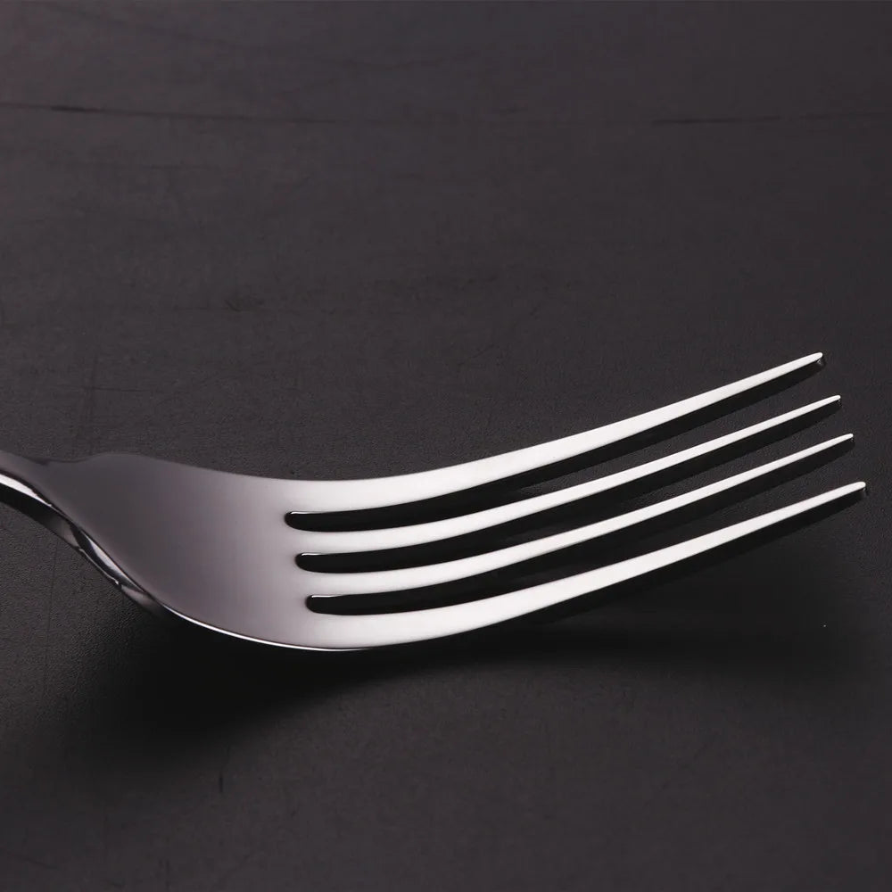 Hammered-Handle Stainless Steel Dinner Forks