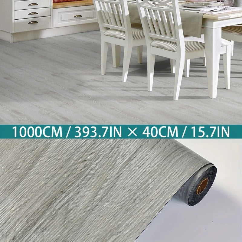 Wood-Grain Self-Adhesive Decorative Wallpaper Roll