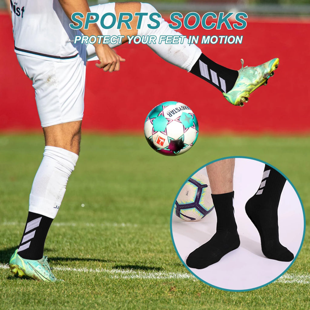 1 pair of socks football socks men's anti slip hospital yoga anti slip training sports socks Whispering Desires Shoppe