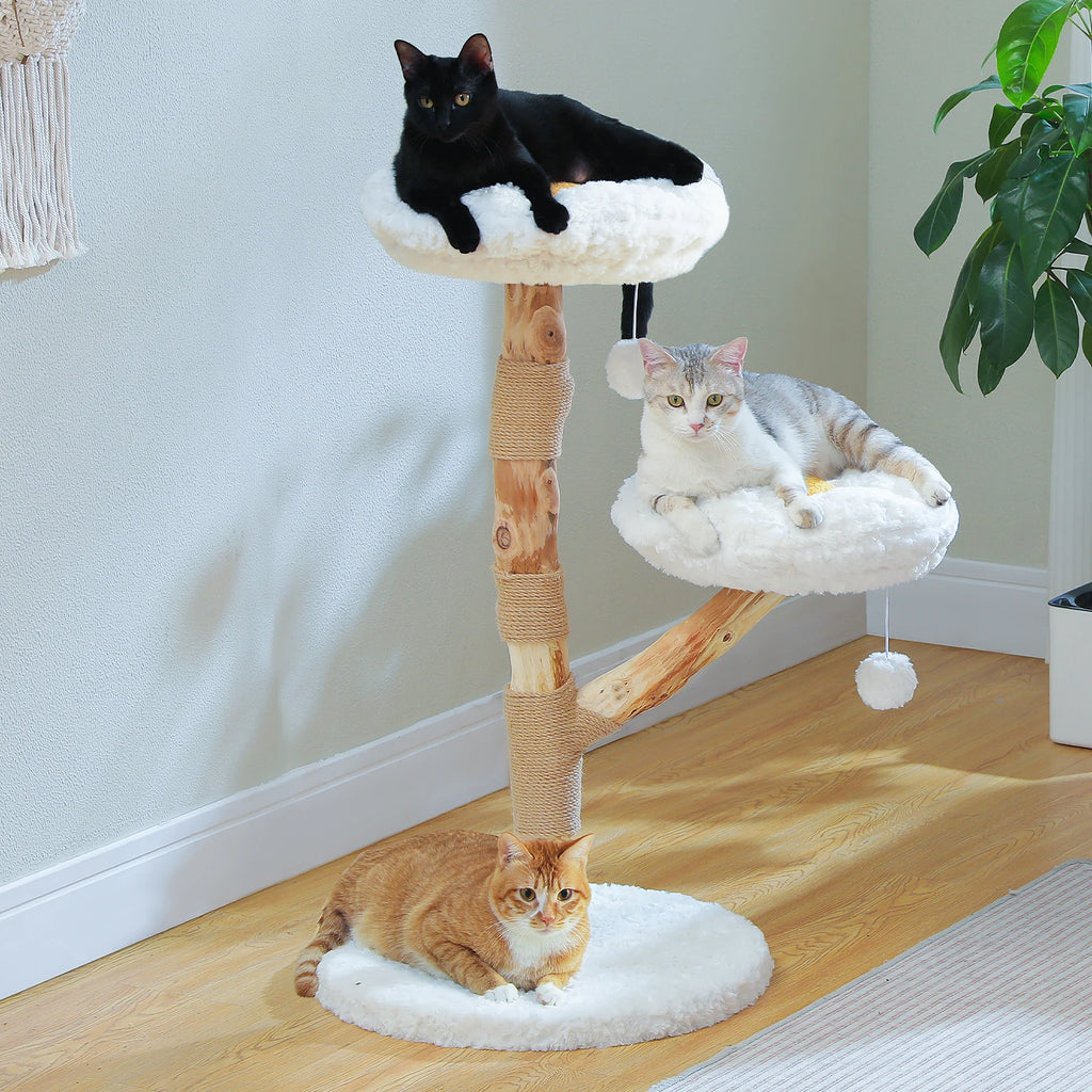 92cm Flower Cat Tree with Two Perches