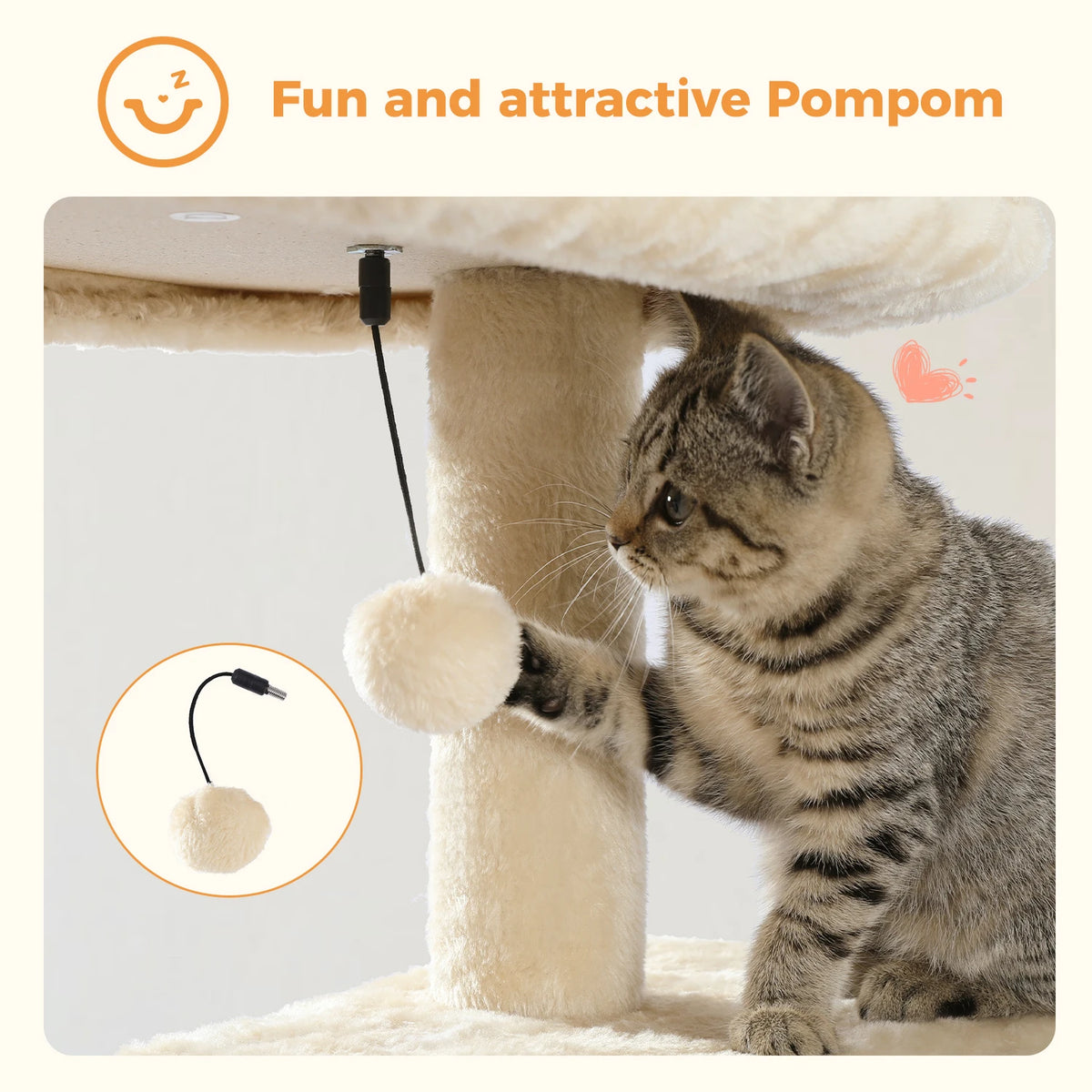 113cm Five-Level Cat Tree with Hammock & Condo
