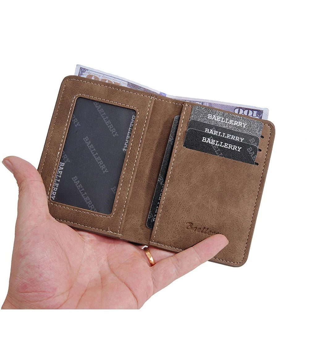 Baellerry Men's PU Wallet with Money Clip