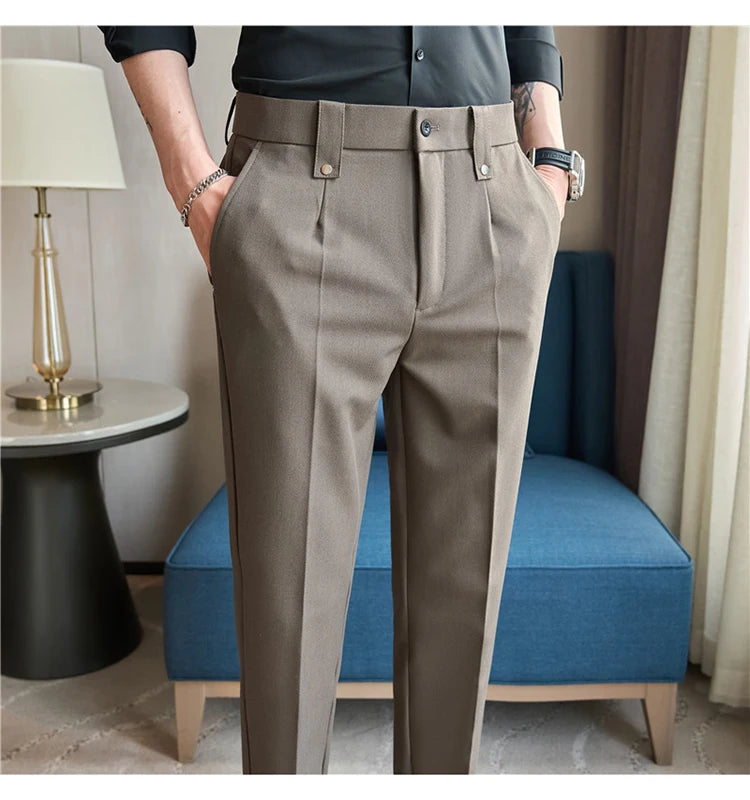 Men's Smart-Casual Stretch Dress Pants
