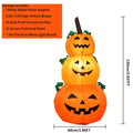 3.9-Foot LED Stacked Pumpkin Inflatable