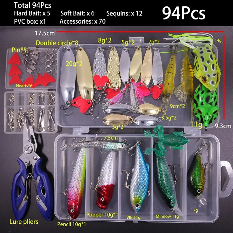 Mixed Fishing Lure & Tackle Box Kit Options