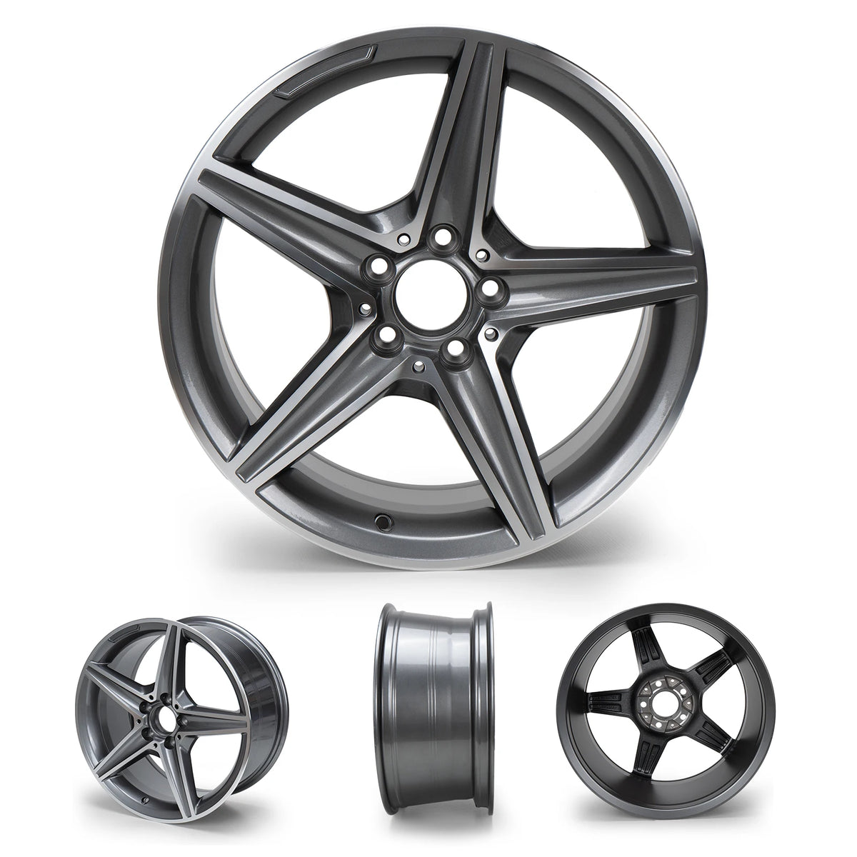 18×8.5 Aftermarket Alloy Wheel – 5×112, ET35, Gray
