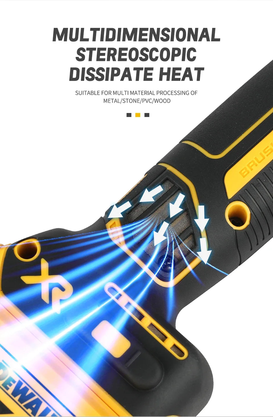DEWALT DCG405 125 mm Angle Grinder — Tool Only