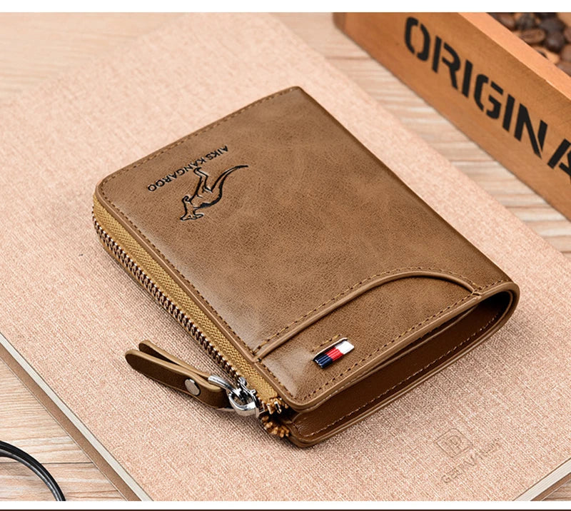 Men's Zipper Wallet & Card Holder