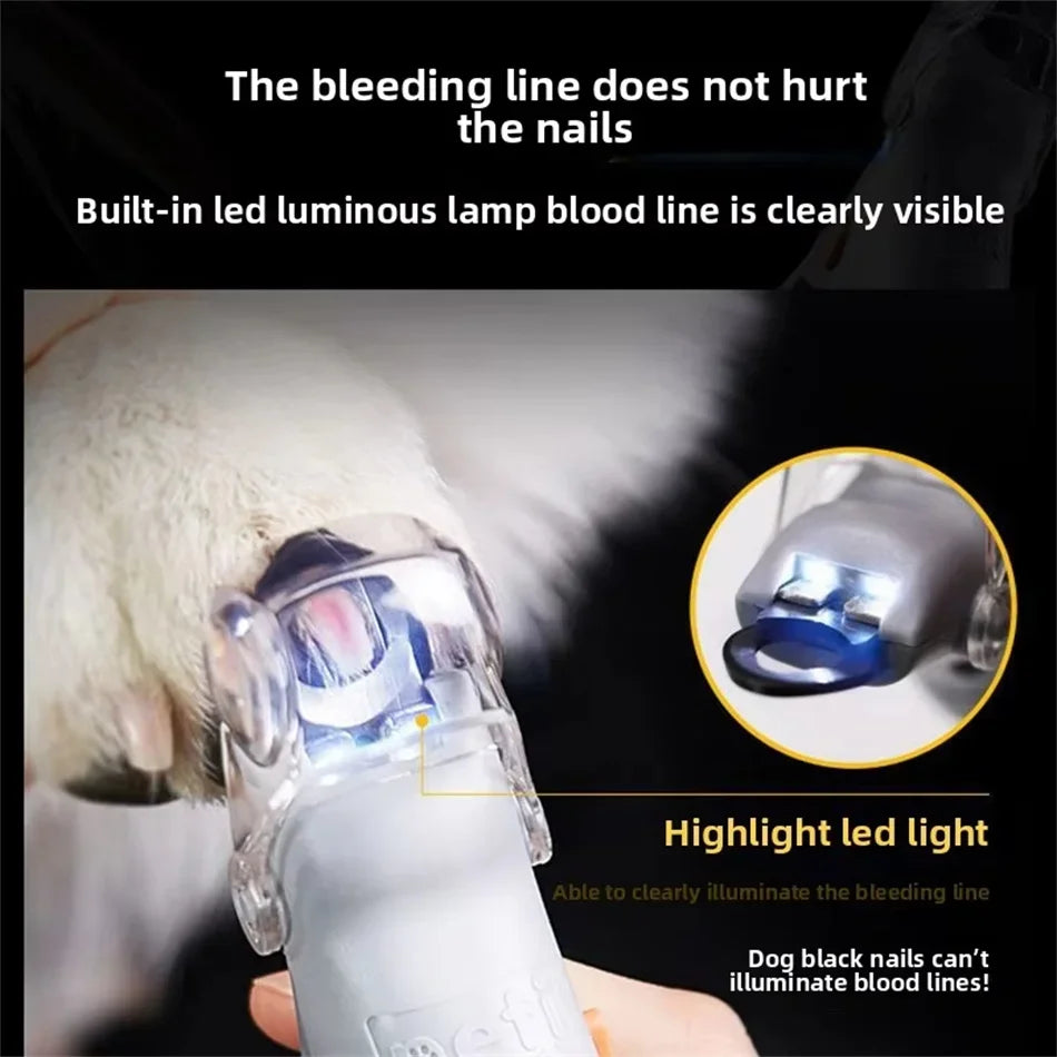 LED Pet Nail Clippers with 5X Magnifier