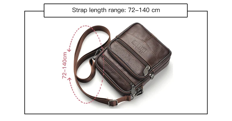 Men's Leather Crossbody Bag