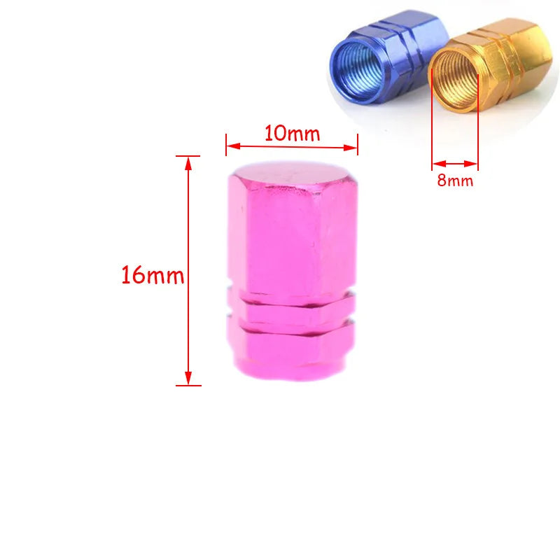Aluminum Tire Valve Caps with O-Ring – Set of 4