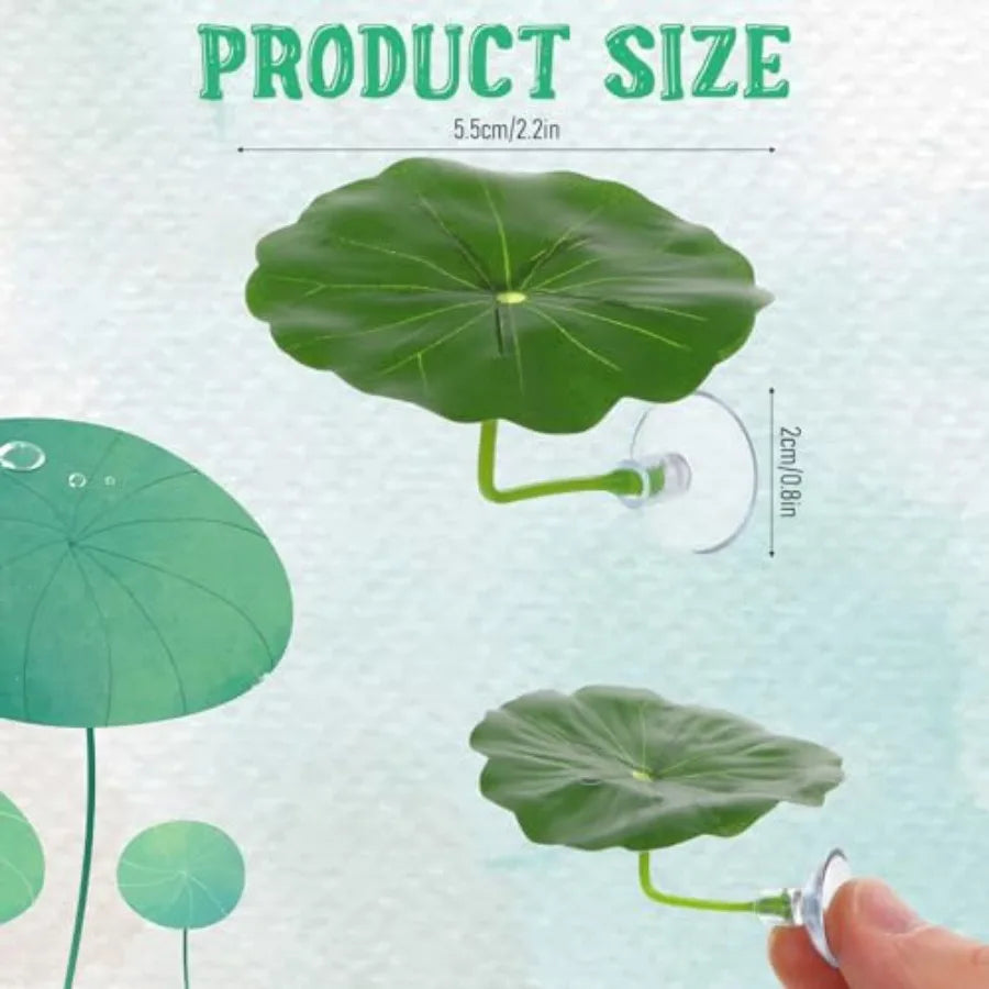 3 Pcs Betta Fish Leaf Hammock for Aquarium Decoration, Green Plastic Resting Spot with Suction Cup, Practical Breeding and Rest Whispering Desires Shoppe