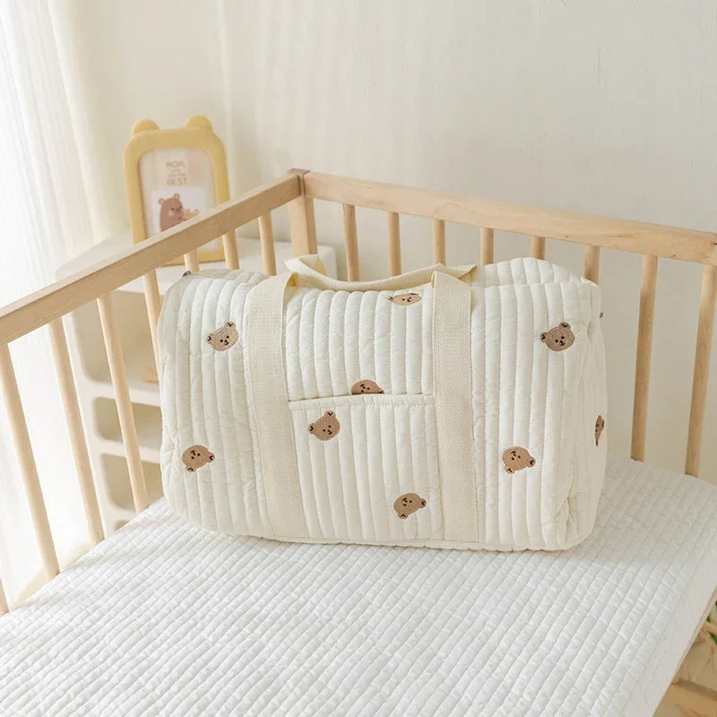 Animal-Print Baby Diaper Tote Bag