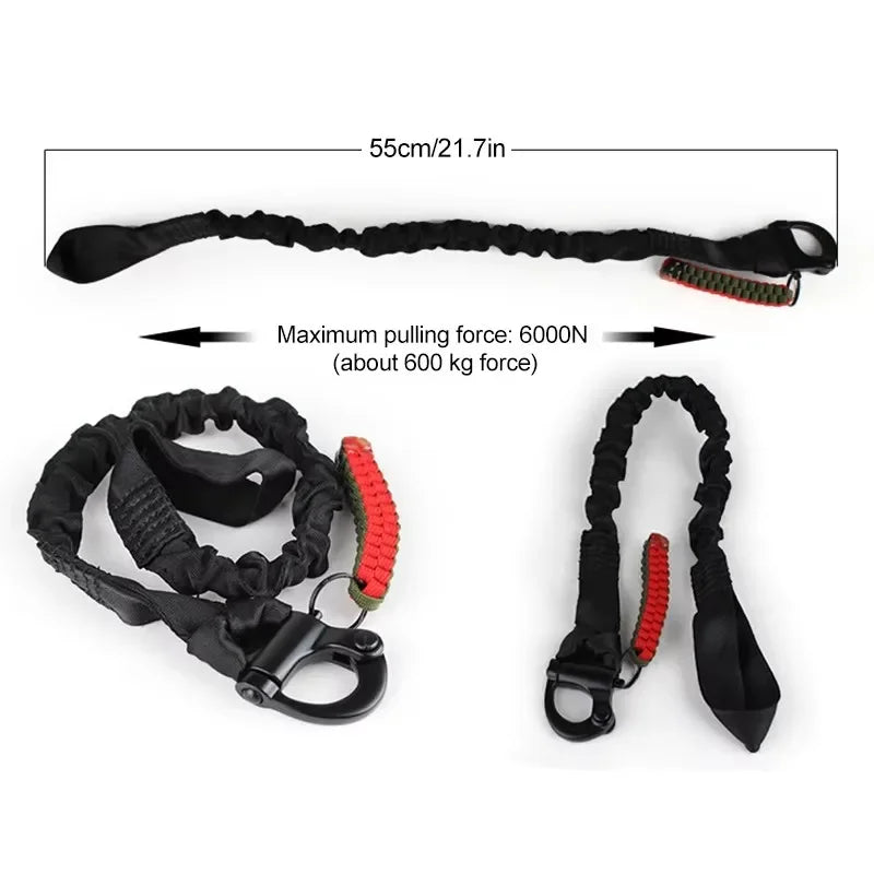 Quick-Release Elastic Equipment Lanyard, 55 cm