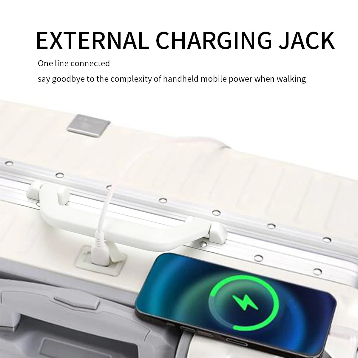 Trolley Luggage 20 24 26 28" Aluminum Frame Rolling Luggage Case USB Travel Suitcase on Wheels Combination Lock Carry on Luggage Whispering Desires Shoppe