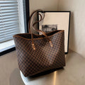 Women's PU Shoulder Tote with Zipper Closure