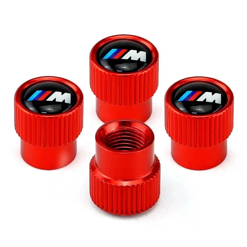 M-Power Design Aluminum Tire Valve Caps – Set of 4