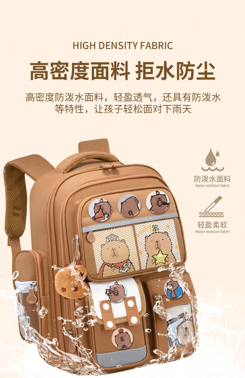 Capybara Kids' School Backpack