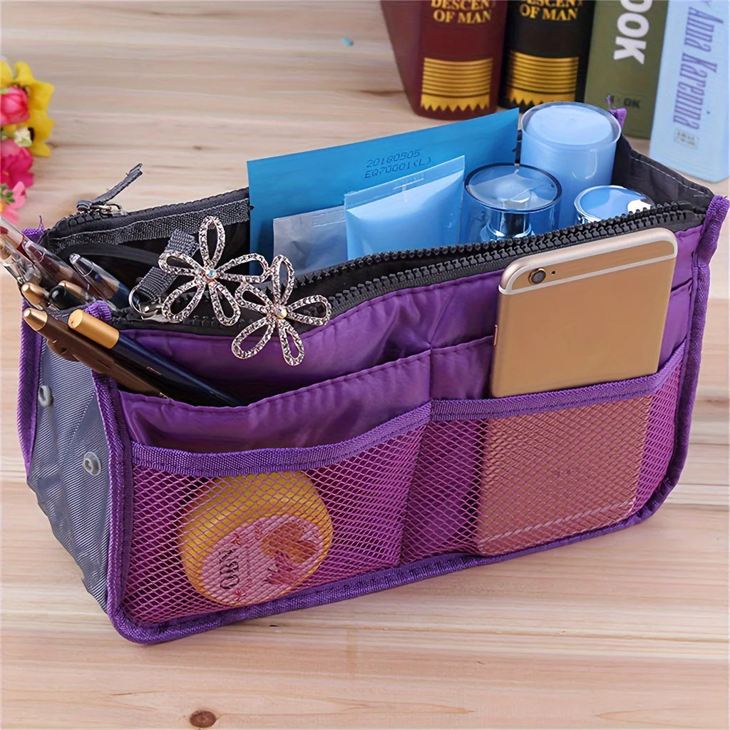 Foldable Double-Zip Toiletry Organizer